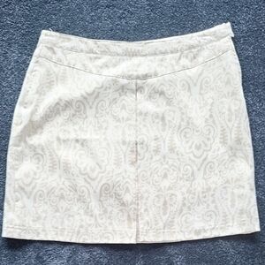 Greg Norman Collection Cream Pencil Skort Sleek and Sophisticated